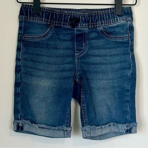 Justice Dark Blue Denim Shorts - Girls 10 Slim